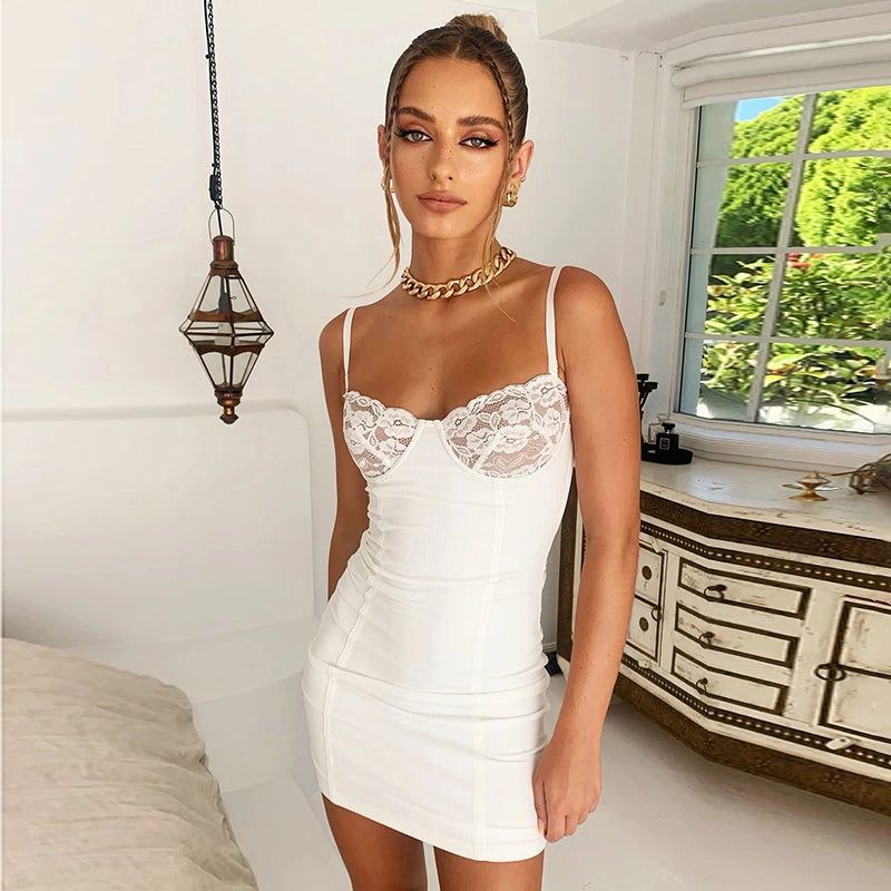 Tali Lace Cups Bodycon Bustier Mini Dress