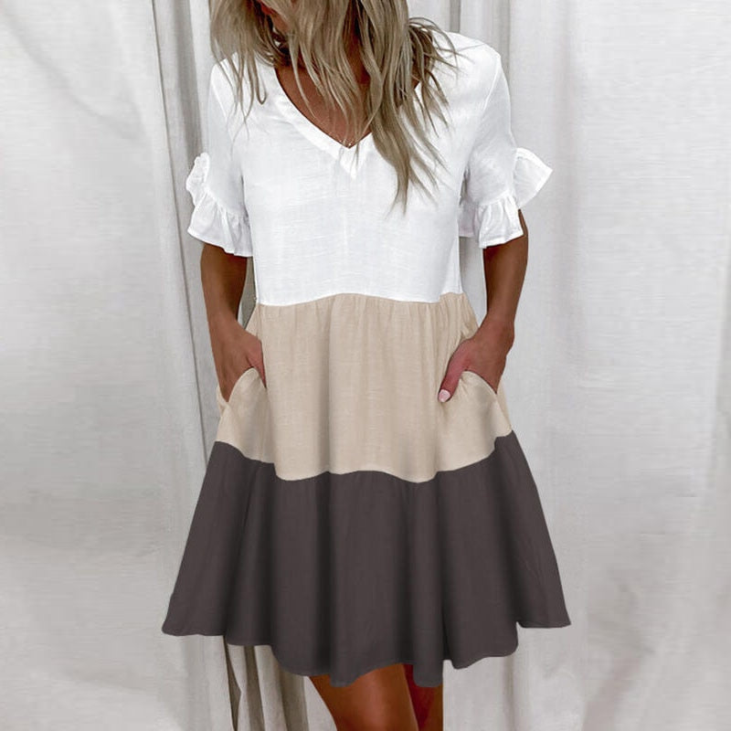 Norma Boutique Casual Summer Dress with Ruffles Designer Edit