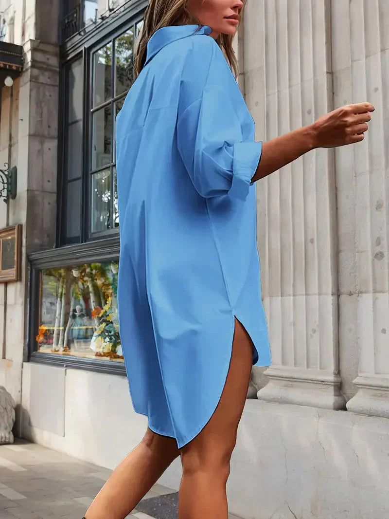 Nicole Chic Shirt Dress for Women Silhouette Collection