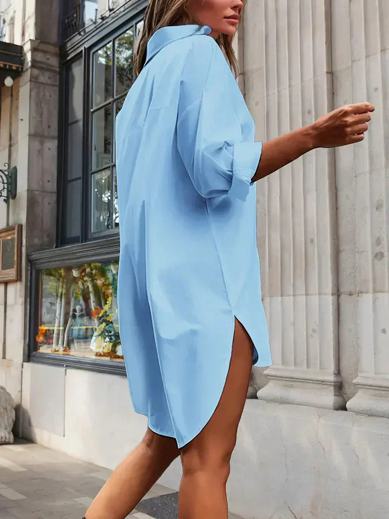 Nicole Chic Shirt Dress for Women Silhouette Collection