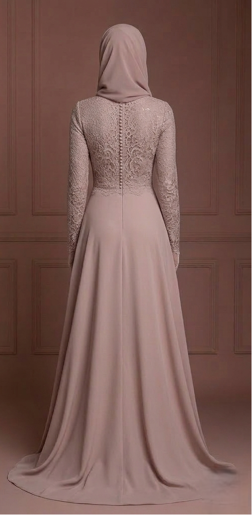Hijab Wedding Dress Timeless Elegant Islamic Bridal Gown Muslim