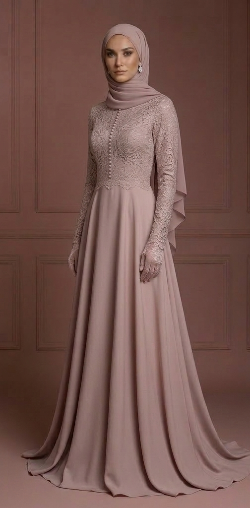 Hijab Wedding Dress Timeless Elegant Islamic Bridal Gown Muslim