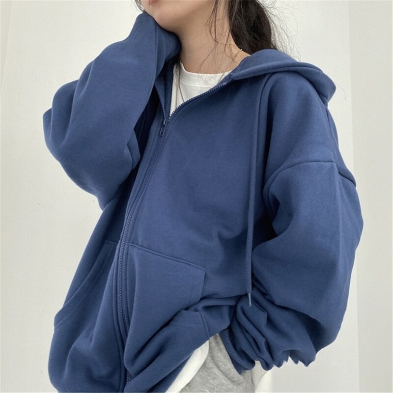Hip Hop Zip Up Vintage Star Hoodie