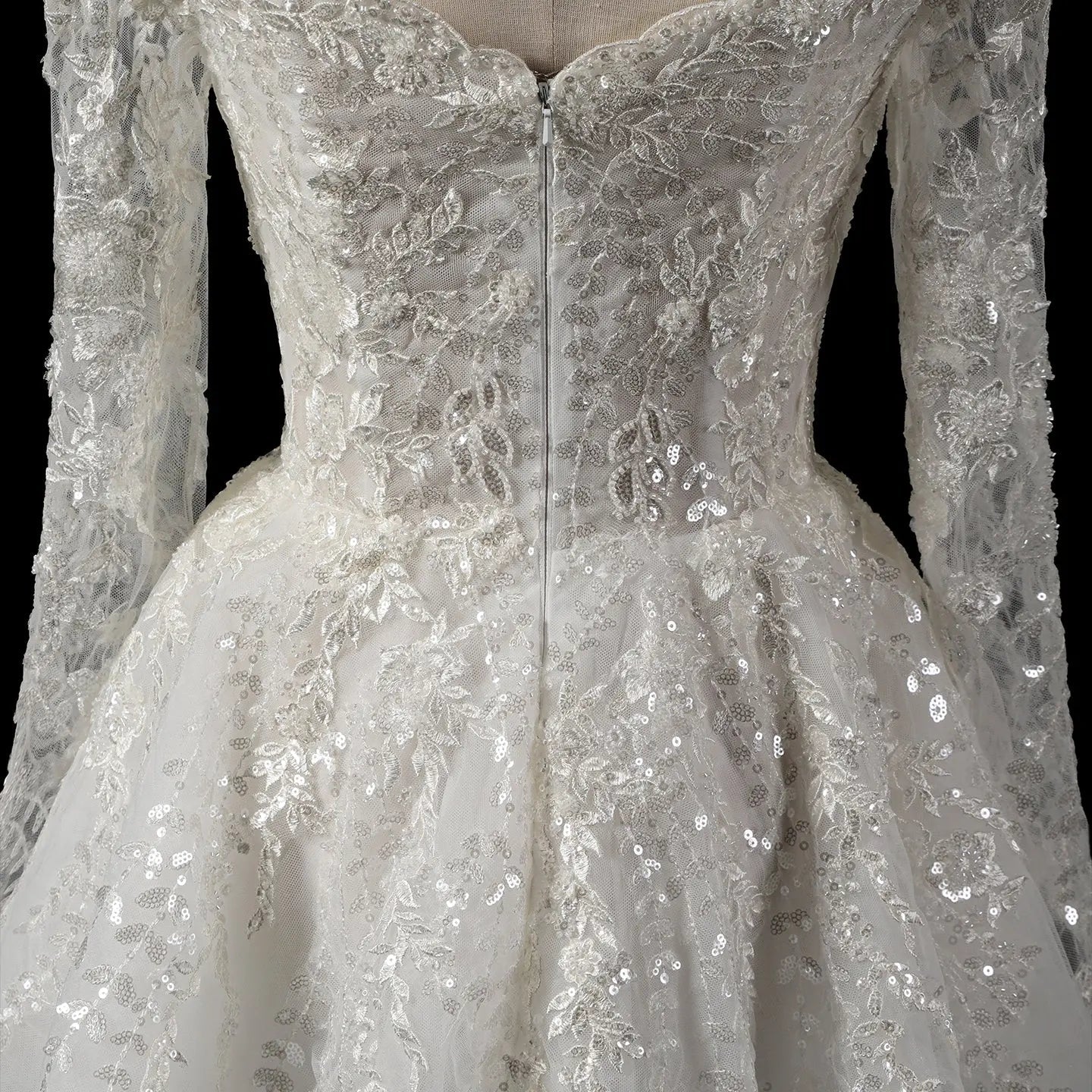 Elegant Off White Off-the-Shoulder Lace Short Wedding Dress ZP048