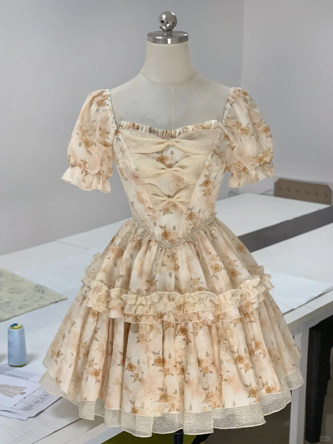 Cute Chiffon Print Floral A Line Short Birthday Outfits Formal 7th Grade Homecoming Dress