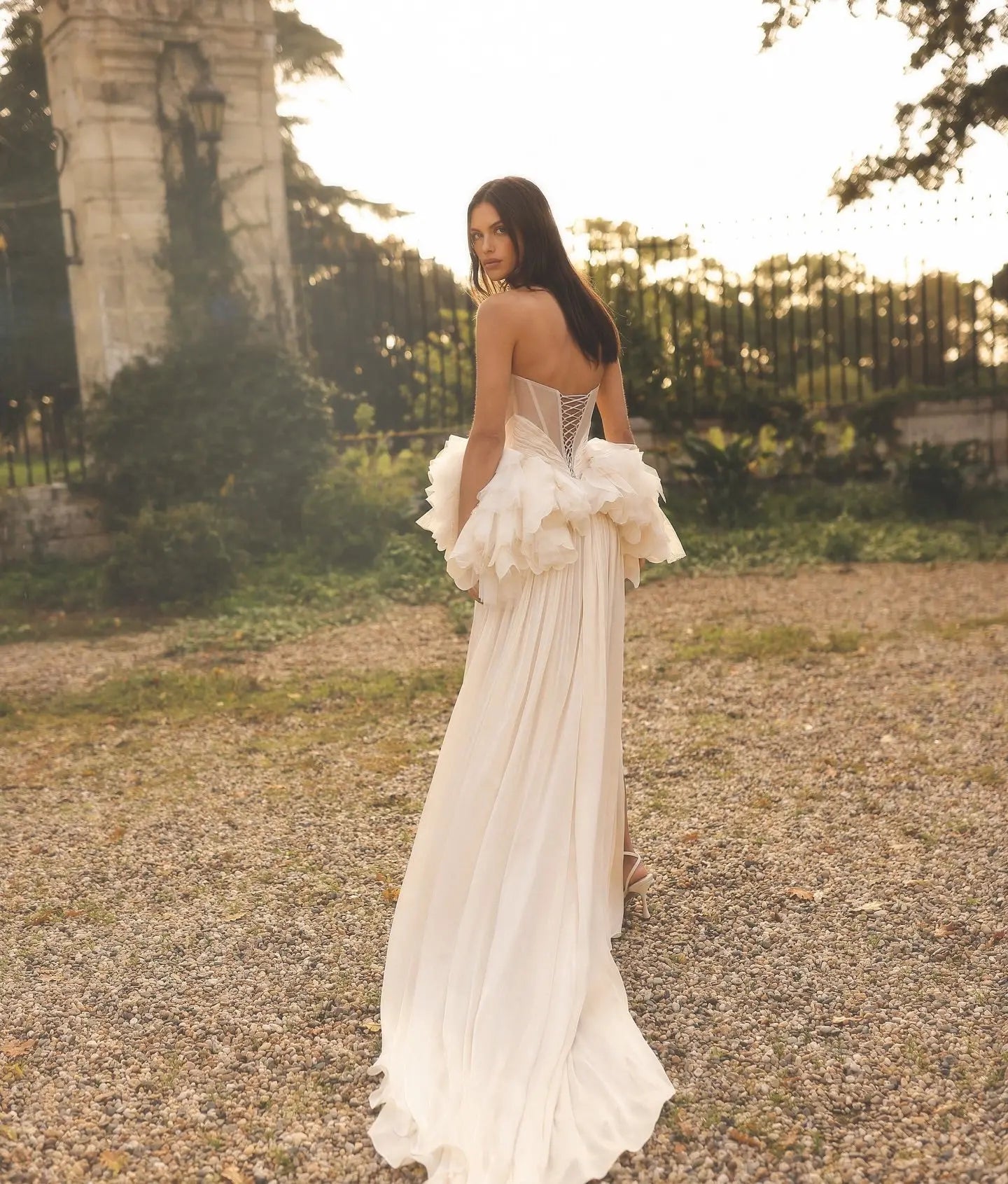 Sexy Plunging Strapless Mermaid Wedding Dresses  ZP022