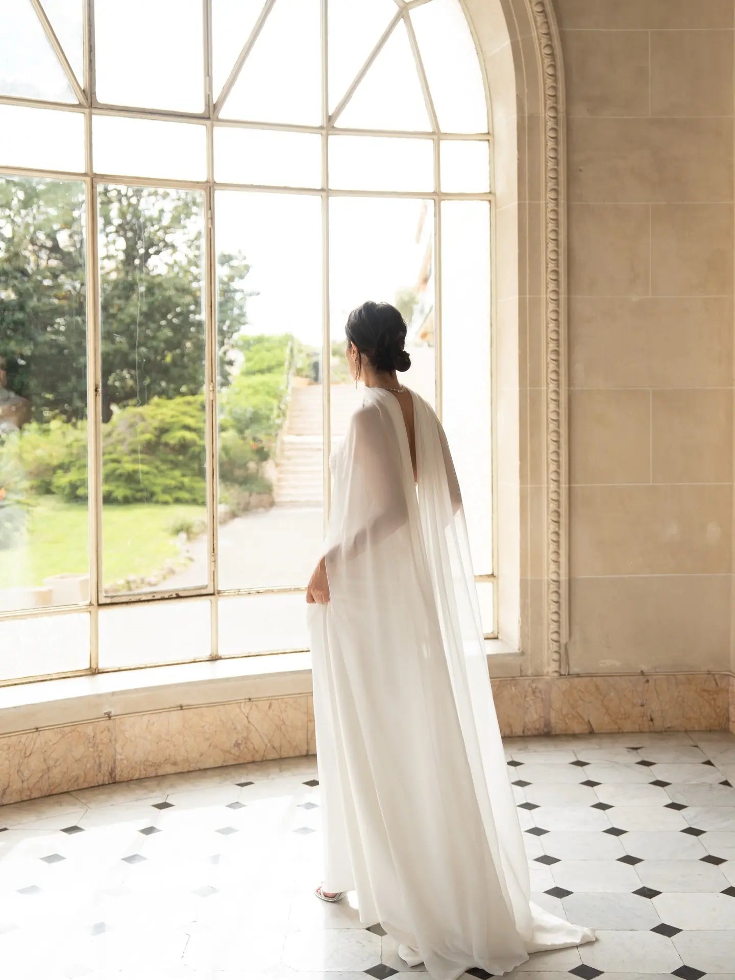 Strapless Lace Corset Wedding Dresses with Scarf ZP024