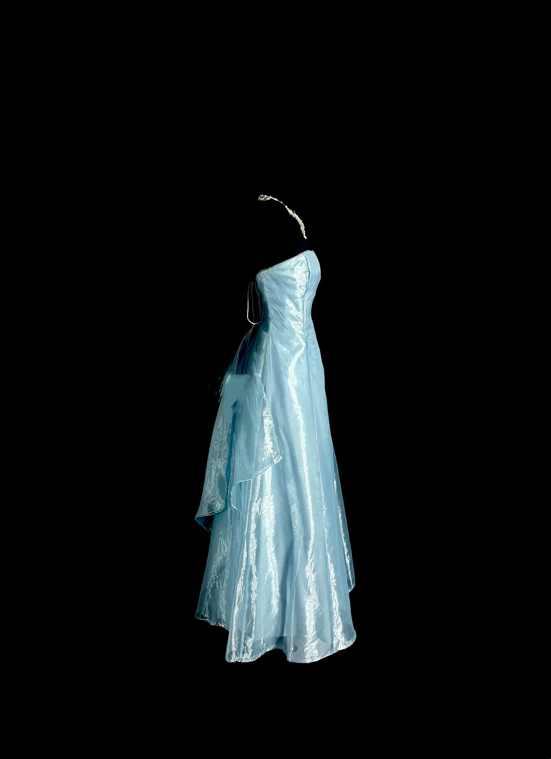 A Line Blue Long Prom Dress Simple Formal Evening Dress J8935