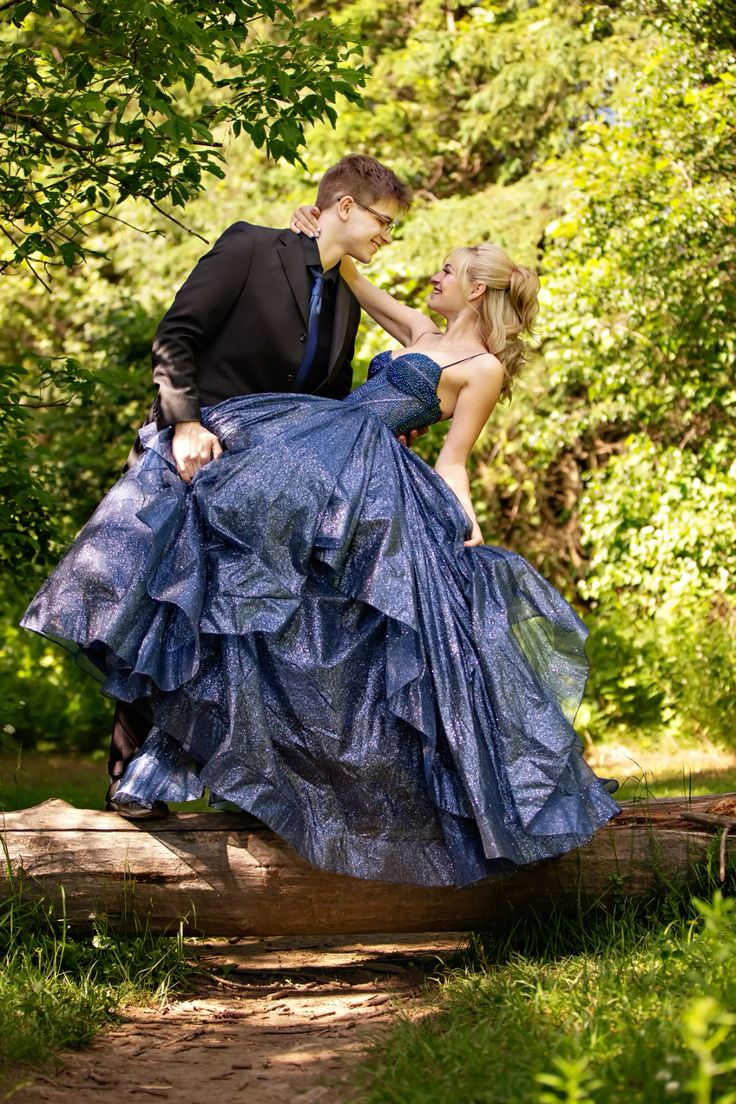 Navy Blue A-Line Prom Dress Tulle Graduation Party Dress