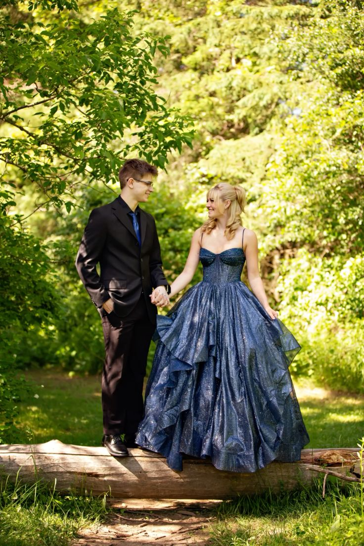 Navy Blue A-Line Prom Dress Tulle Graduation Party Dress