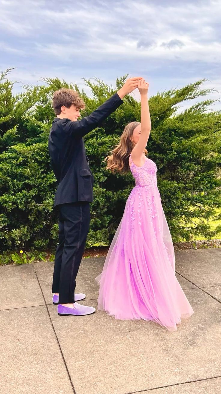 Lilac Tulle Long Prom Dress A-Line Formal Evening Party Dress