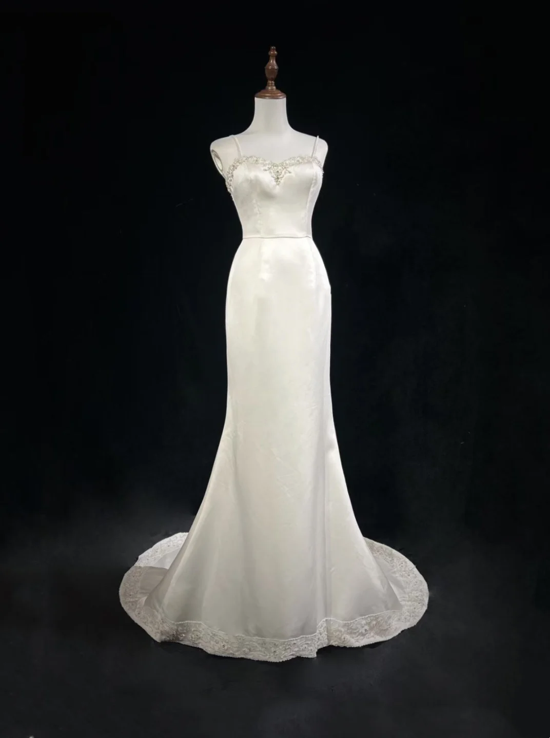 Ivory Elegant Mermaid Wedding Dress Formal Evening Dress