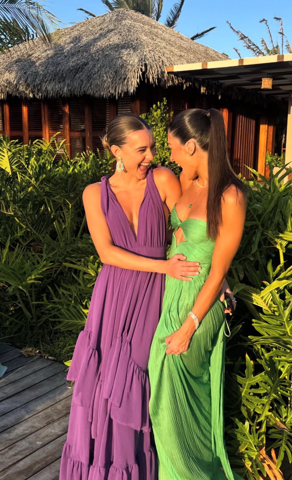 Purple Backless Wedding Guest Dress Chiffon Formal Party Dress J9343