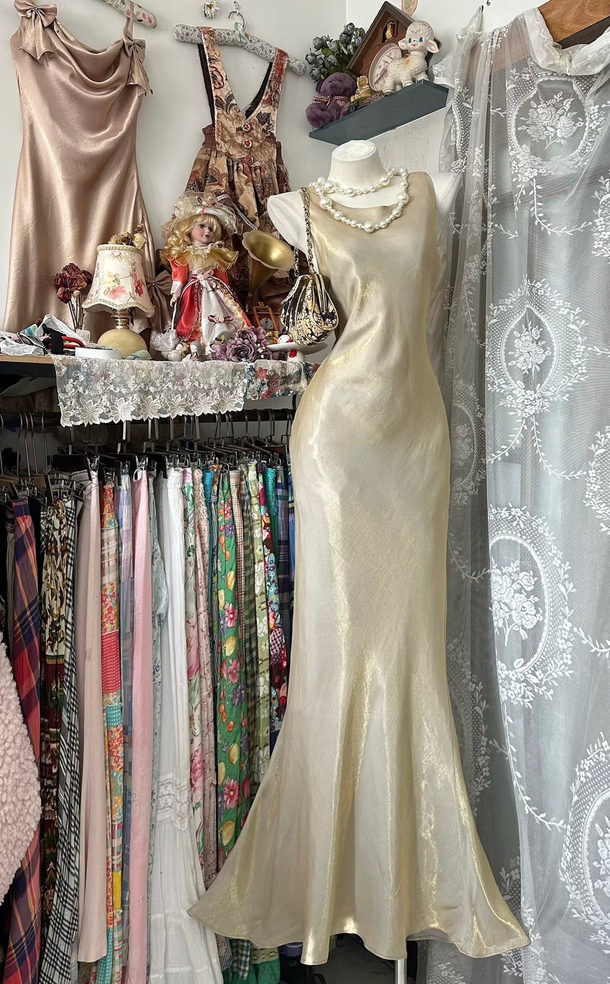 Gold Mermaid Prom & Evening Dress Formal Party Dress