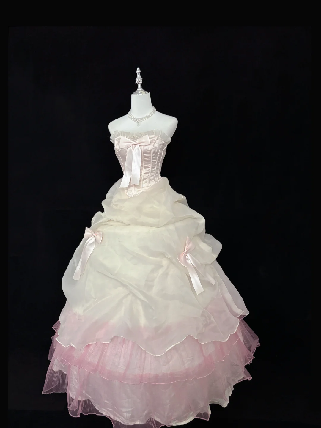 Cute Sweet 16 Birthday Dress Quinceanera Dresses With Bow Princess Dress