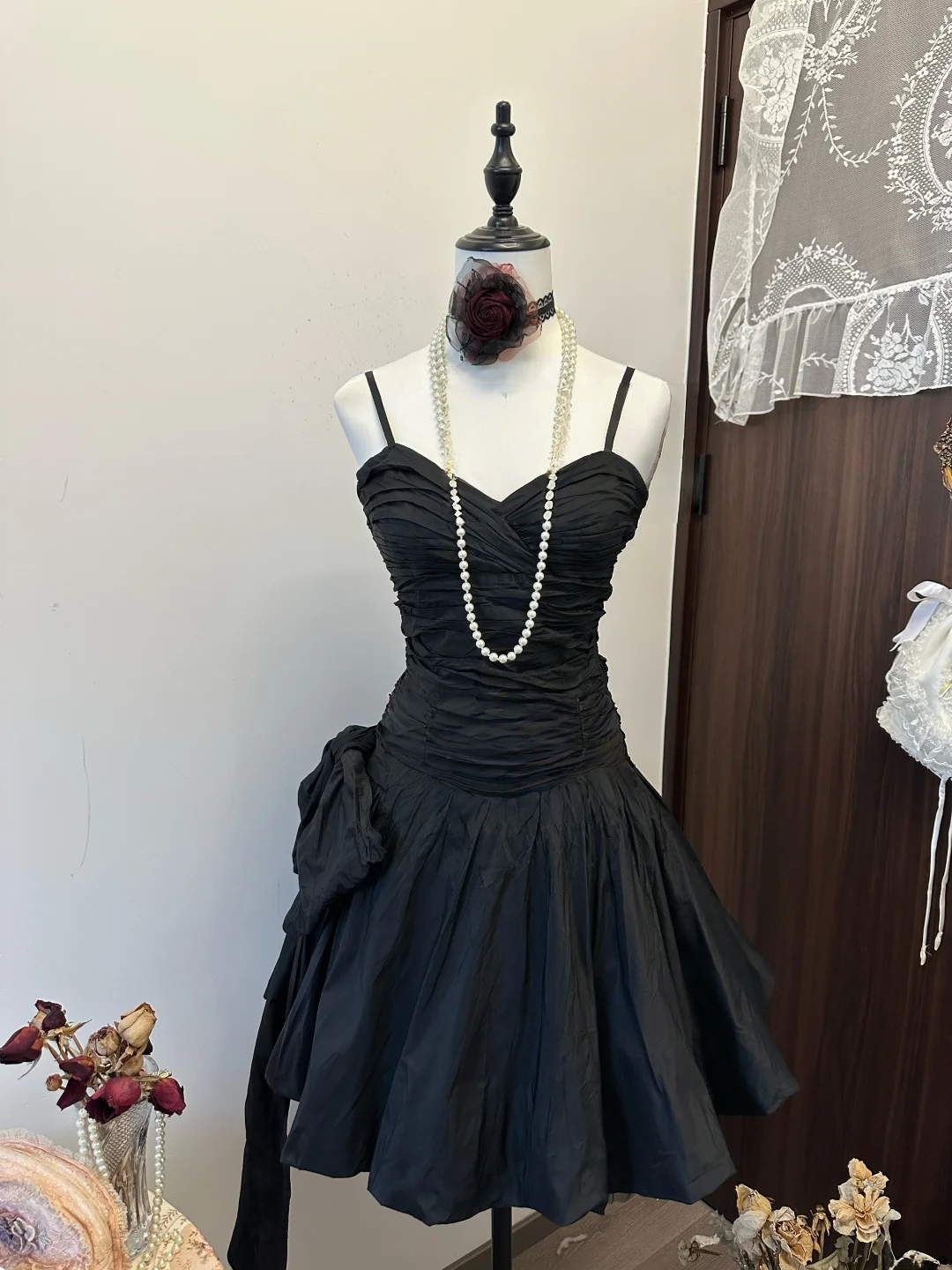 A-Line Black Short Prom Dress Formal Party Dress Homecoming Dress