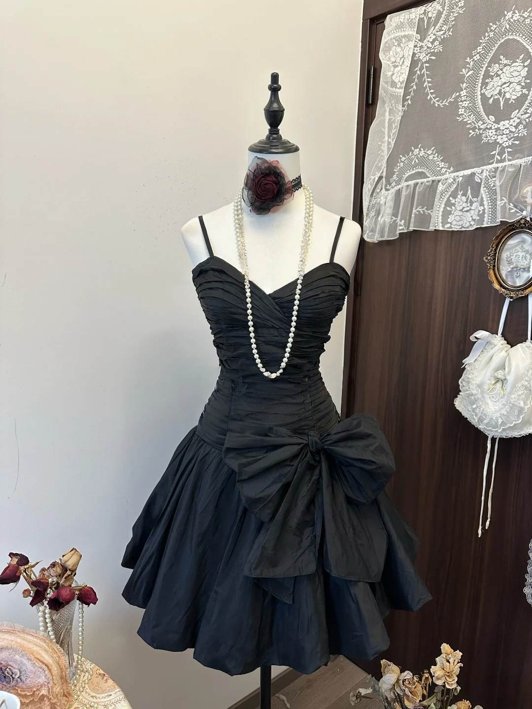 A-Line Black Short Prom Dress Formal Party Dress Homecoming Dress