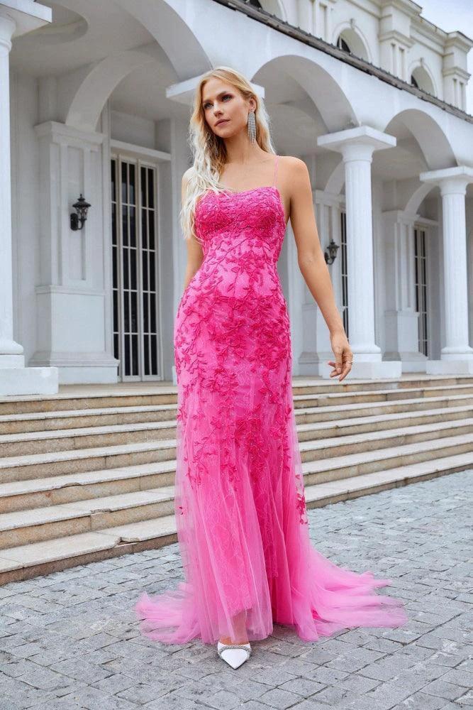 Ladies Spaghetti Strap Sequin V Neck Mermaid Long Bridesmaid Dress Prom Wedding Party Evening Dress 28086 by numbersea