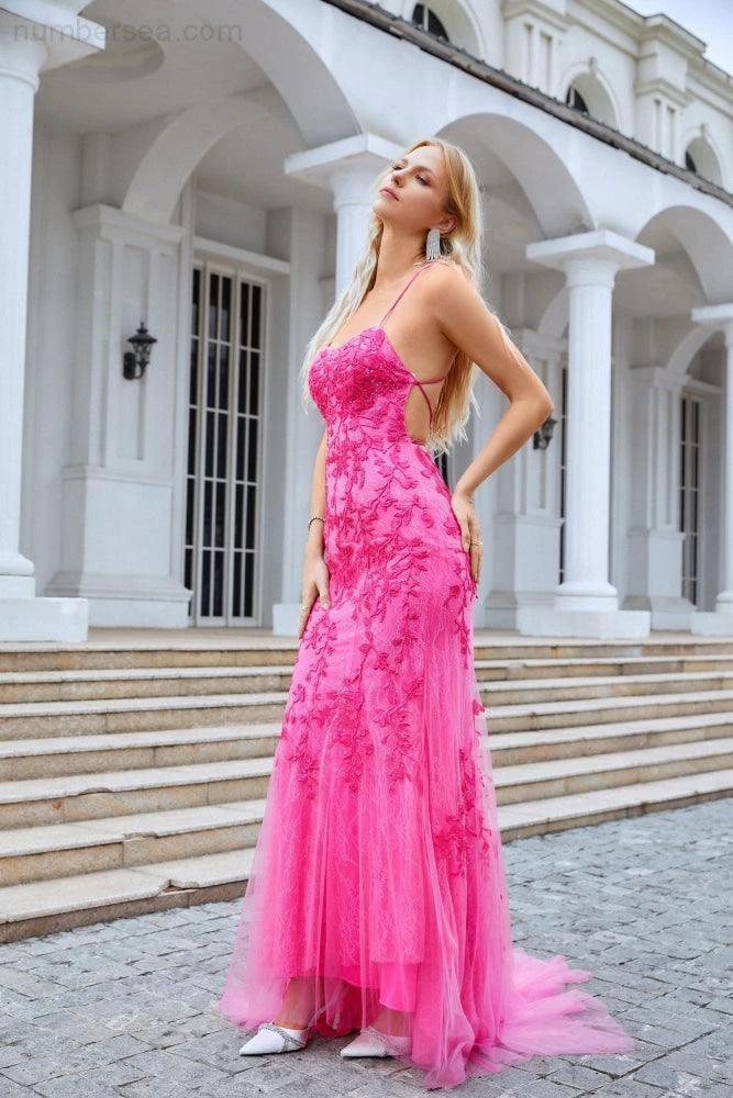 Ladies Spaghetti Strap Sequin V Neck Mermaid Long Bridesmaid Dress Prom Wedding Party Evening Dress 28086 (ZD17016)