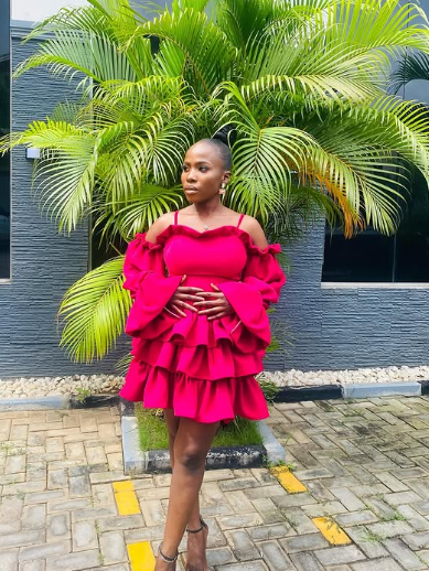 Unique Off The Shoulder Short Prom Dress ,Satin Tiered A Line Homecoming Dress
