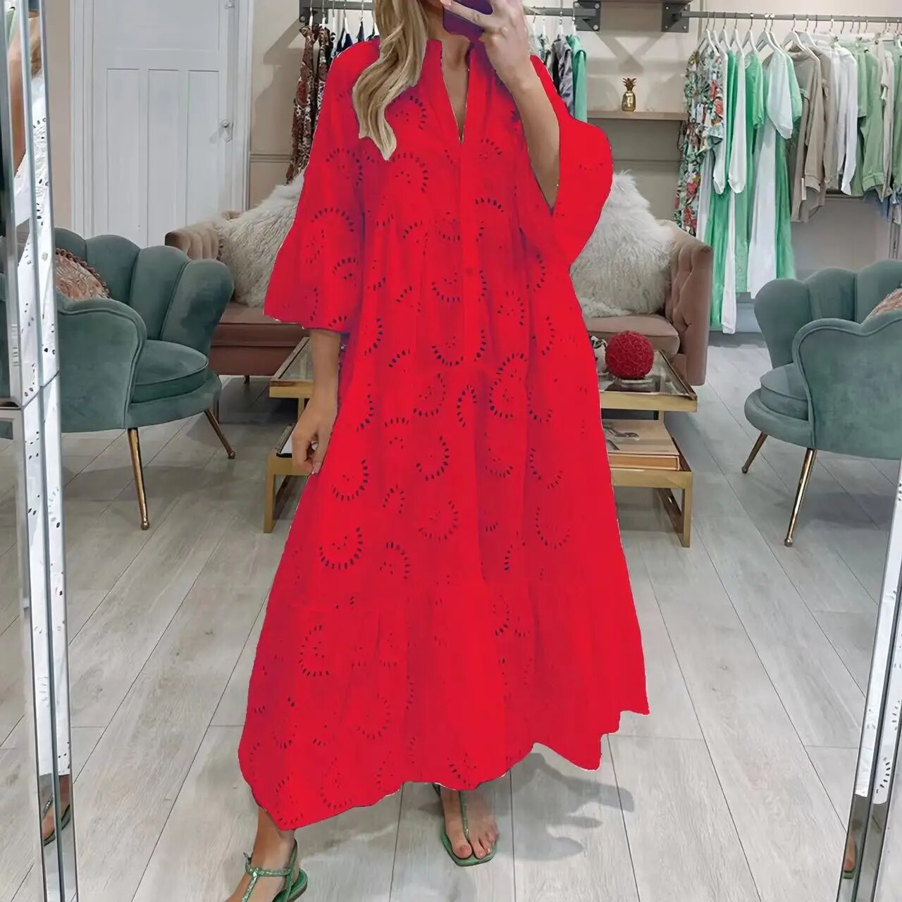 Melpomene Summer Shirt Dress for Women Brunch Outfit Idea