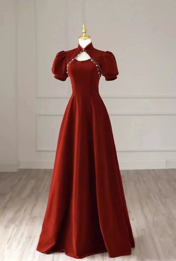 New women's long high-end engagement dress banquet prom dress