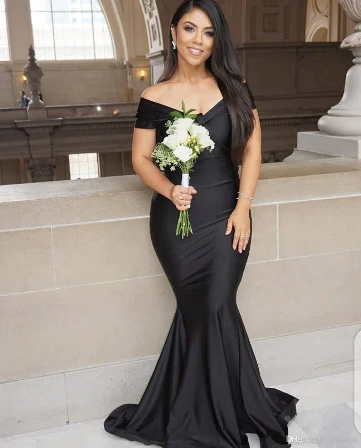 Black Wedding Dress/Black Maxi Dress/Black Dress/Prom Dress/Evening Dress Y1725 by simplepromdress