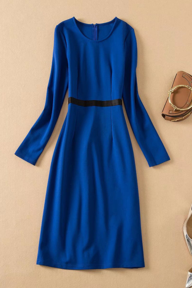 Kate Middleton Inspired Dark Royal Blue Dress - Fashionpara