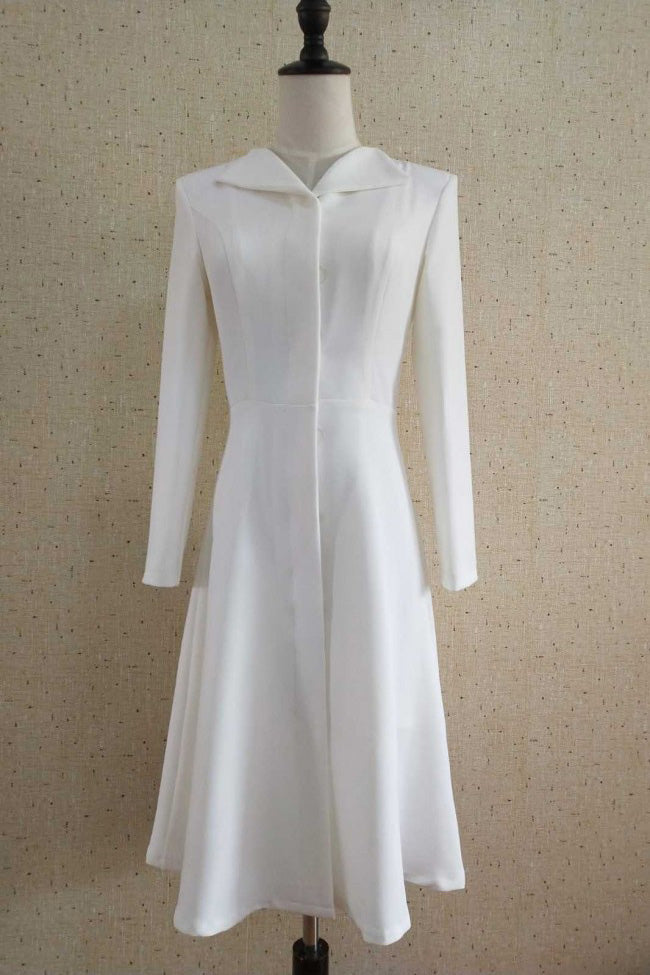 Kate Middleton Long Sleeves Cocktail Prom Dress - Fashionpara