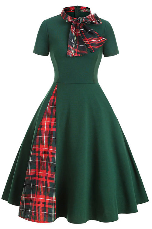 Knee Length Black A-Line Graduation Dress - Fashionpara