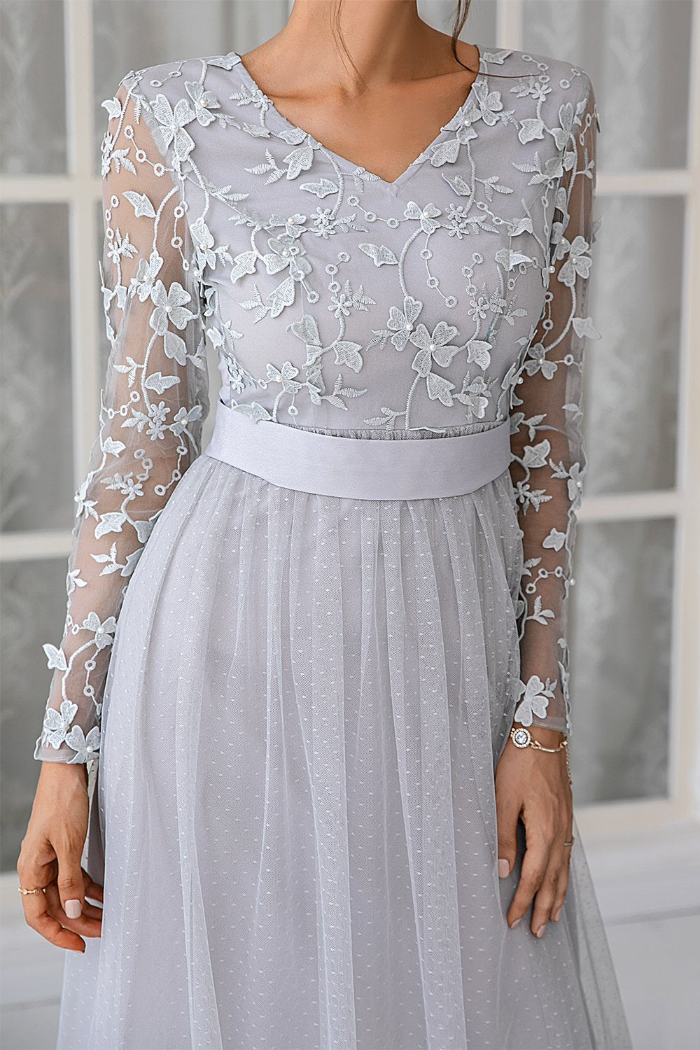 Long Sleeve Mother Dress