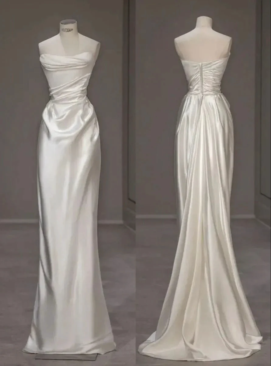 Wedding Dress Boho Sleeveless Mermaid Beach Princess Party Dress (ZD13662)