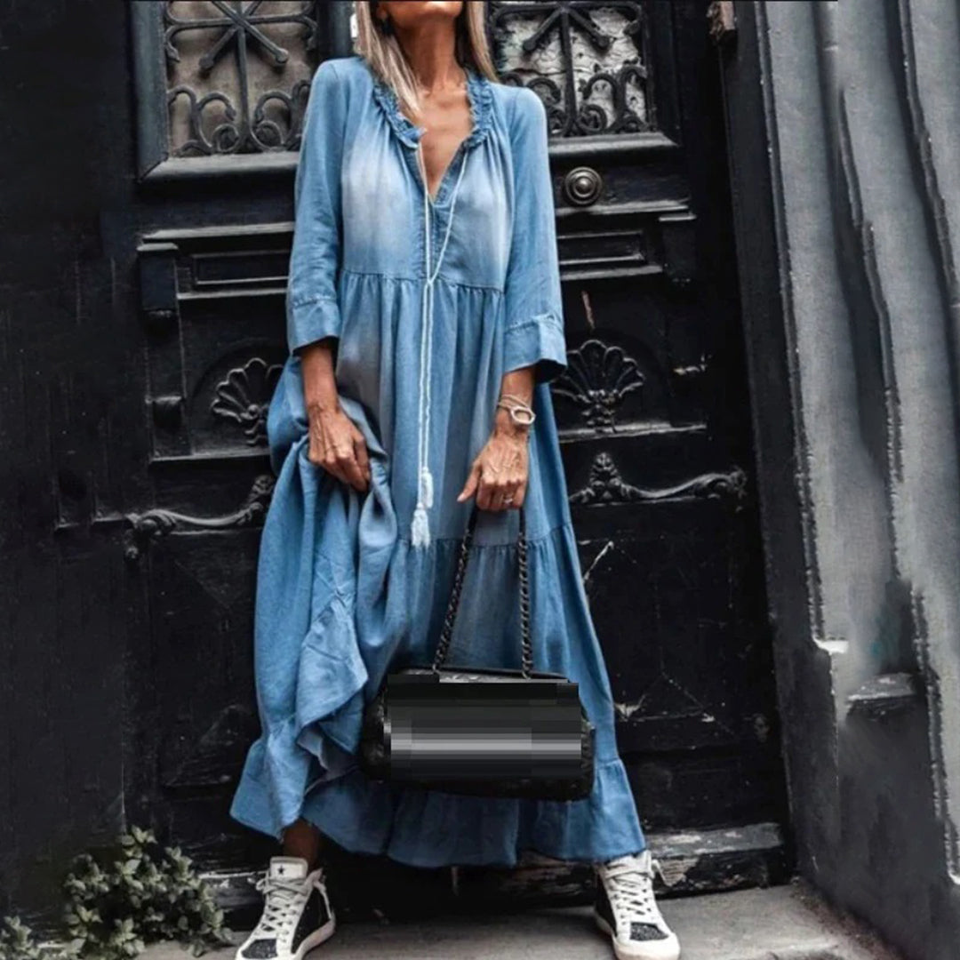Nitsa Comfortable Maxi Dress for Women Relaxed Modern Fit