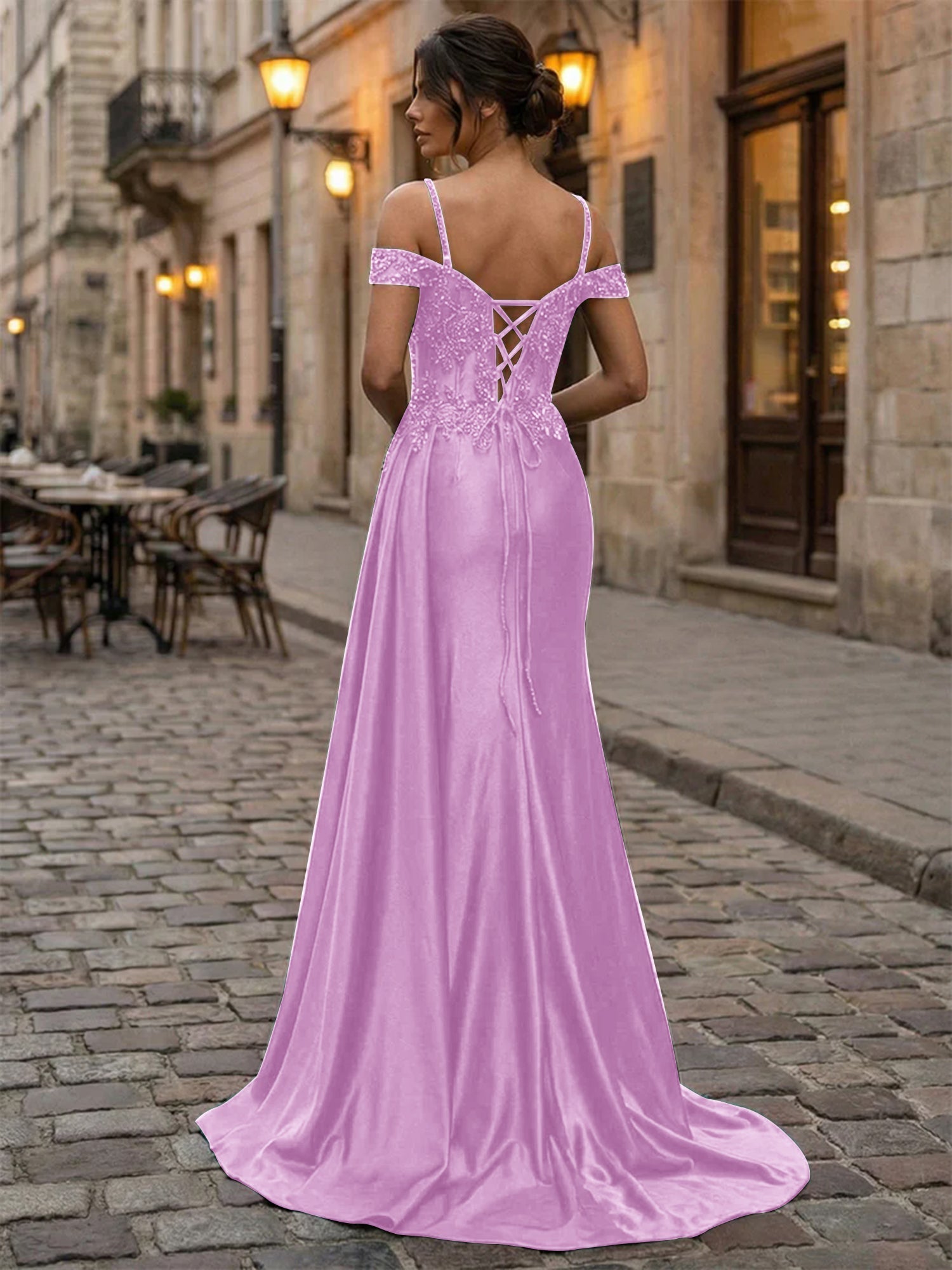 Emerald Green Beaded Corset Satin Long Prom Dress
