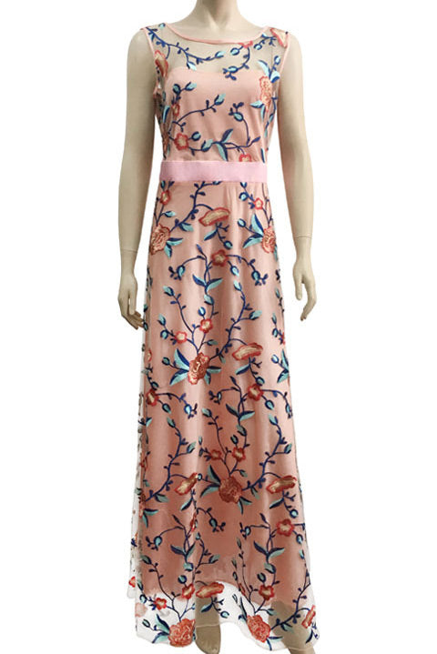 Long Sleeveless A-Line Prom Dress Evening Gown - Fashionpara