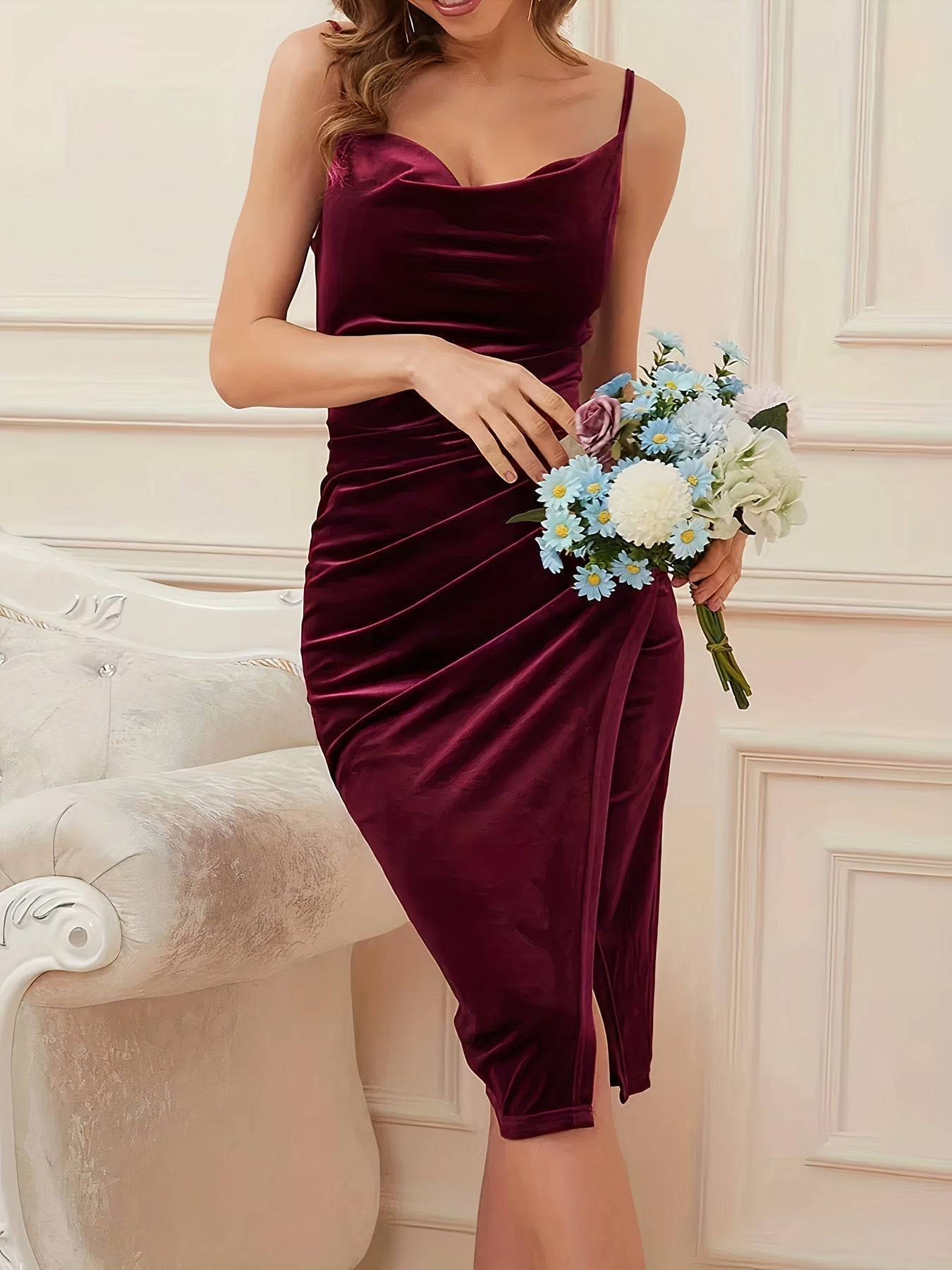 Alicia Elevated Velvet Cocktail Dress Statement Occasion Edit