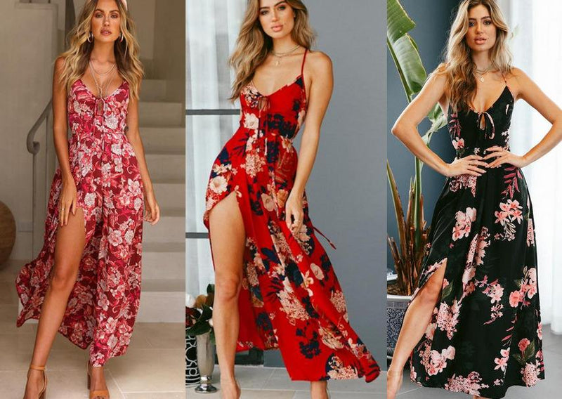 Anna Aesthetic Floral Maxi Dress Premium Wardrobe Essential