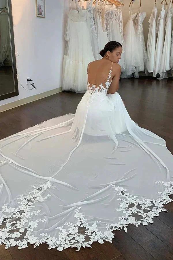 Mermaid/Trumpet Straps Appliques Bohemian Plus Size Wedding Dress (ZD16159)