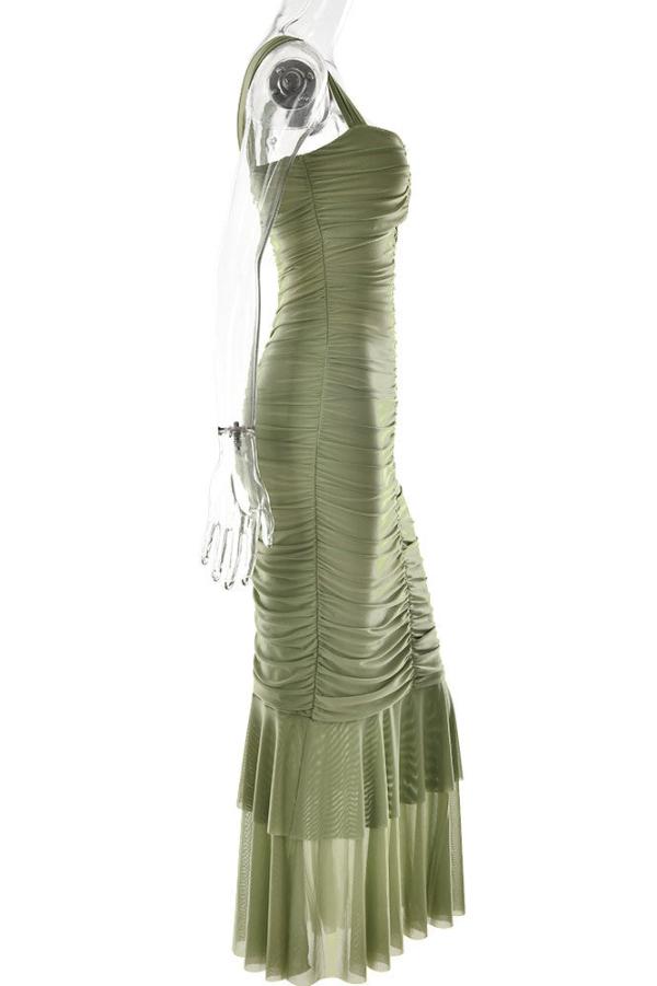 Royal Blue Midi Bodycon Sleeveless Evening Prom Dresses - Fashionpara