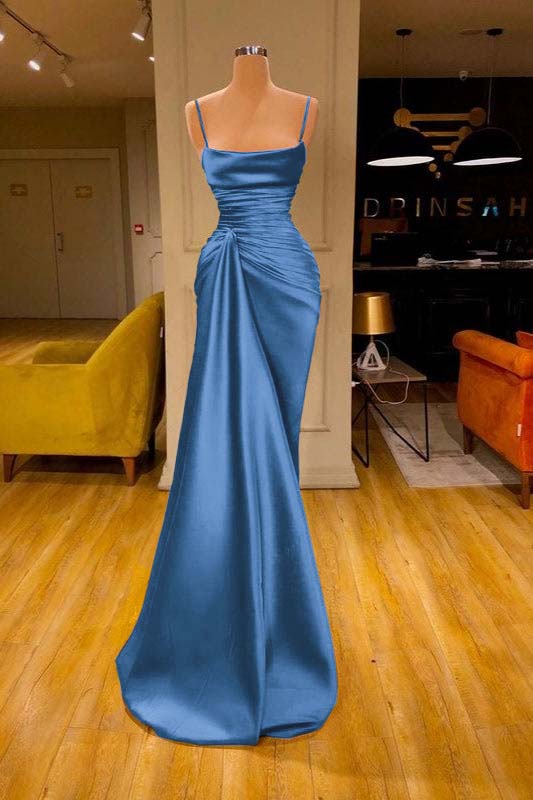 Modern Spaghetti Straps  Sleeveless Mermaid Prom Dress