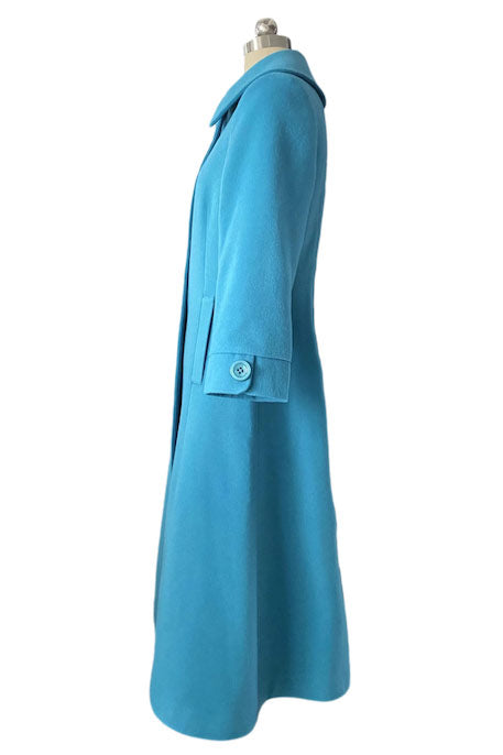 Mrs. Maisel Inspired Mid-length Blue Coat - Fashionpara