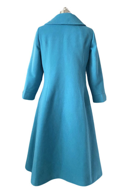 Mrs. Maisel Inspired Mid-length Blue Coat - Fashionpara