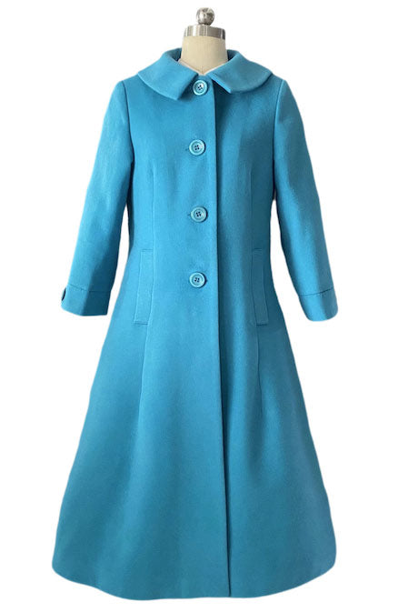Mrs. Maisel Inspired Mid-length Blue Coat - Fashionpara
