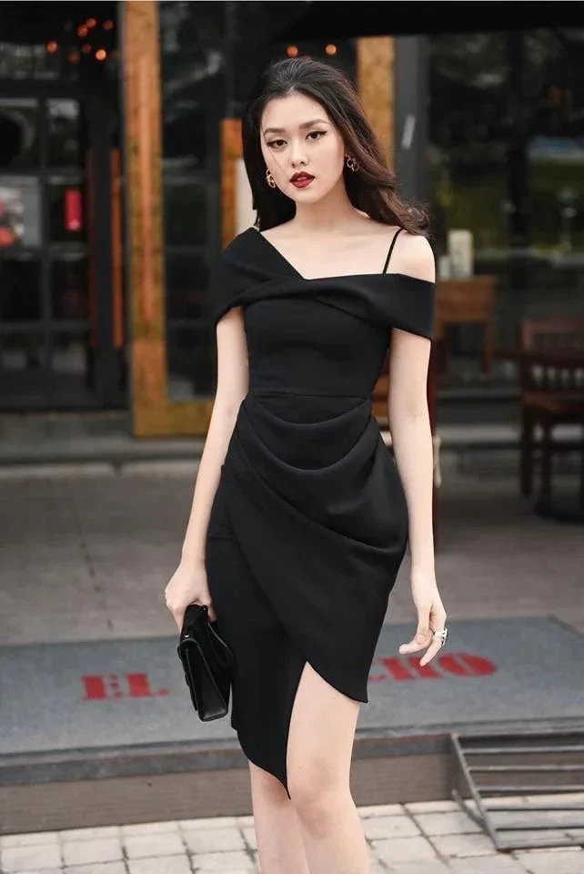 Black Sheath Homecoming Dress Black Party Dress Y2870 by simplepromdress