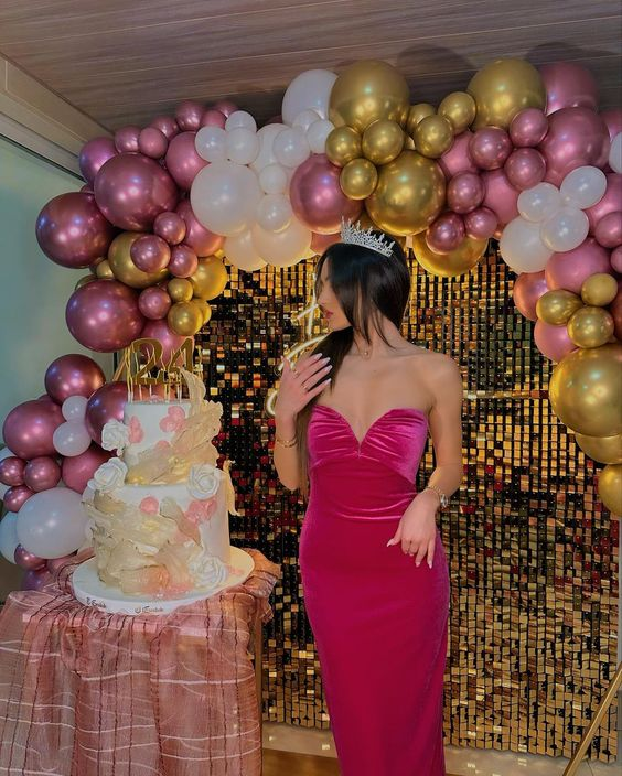 Classy Sweetheart Neckline Long Evening Dress 22th Birthday Outfit Y6258 - View 3 | VelvetHem