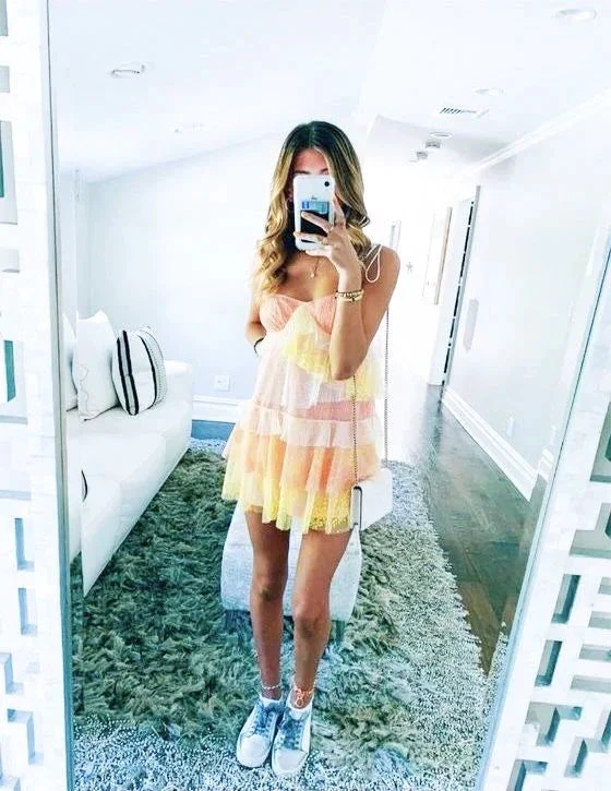 Chic Colorful Homecoming Dress Party Dress (ZD12147)