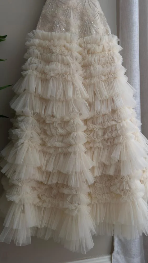 Elegant Sweetheart Neck Pink Sequin Tulle Lace Pleated Mermaid Long Party Dress Evening Gown - View 9 | FashionDia