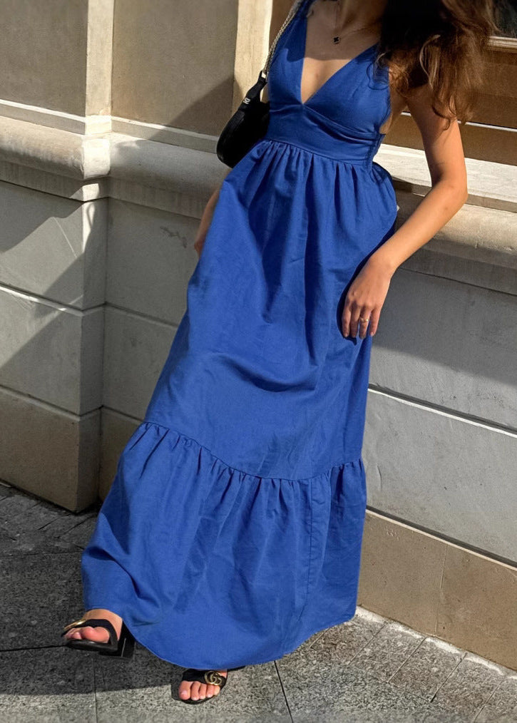 Celeste Strappy TieRed Maxi Dress