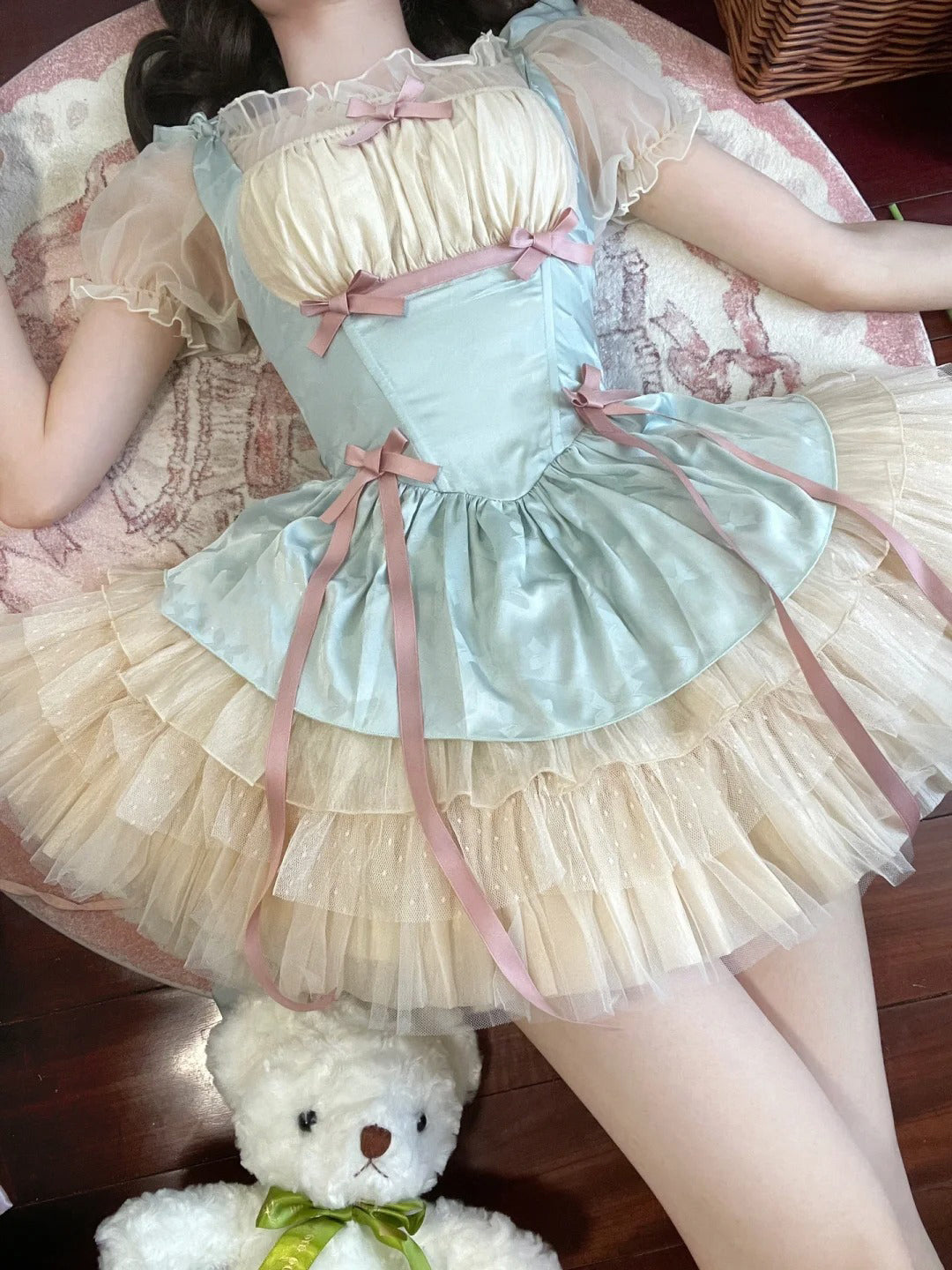 French Ball Gown Short Lolita Dresses Party Dress Birthday Outfits - View 3 | FashionDia