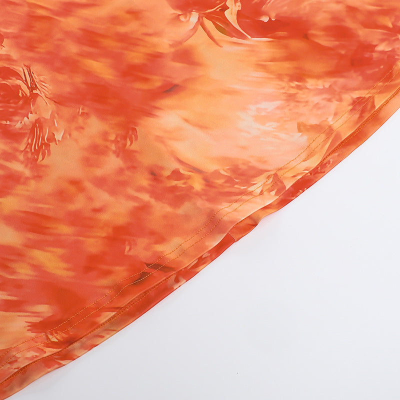 Gerbera Maxi Dress Orange